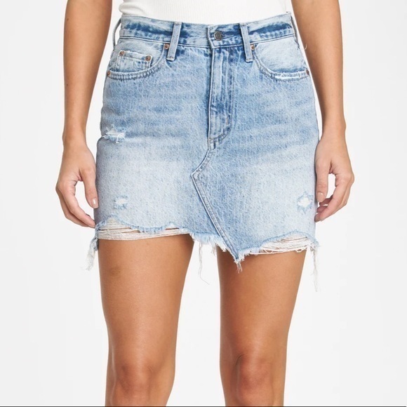 pistola Dresses & Skirts - Pistola blue jean The Rumi distressed skirt